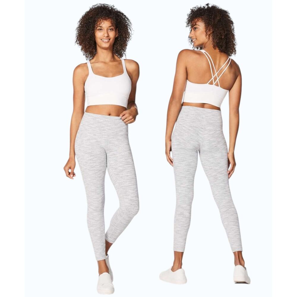 Lululemon Free To Be Bra Long Line Cream Strappy Yoga Athletic Size 10